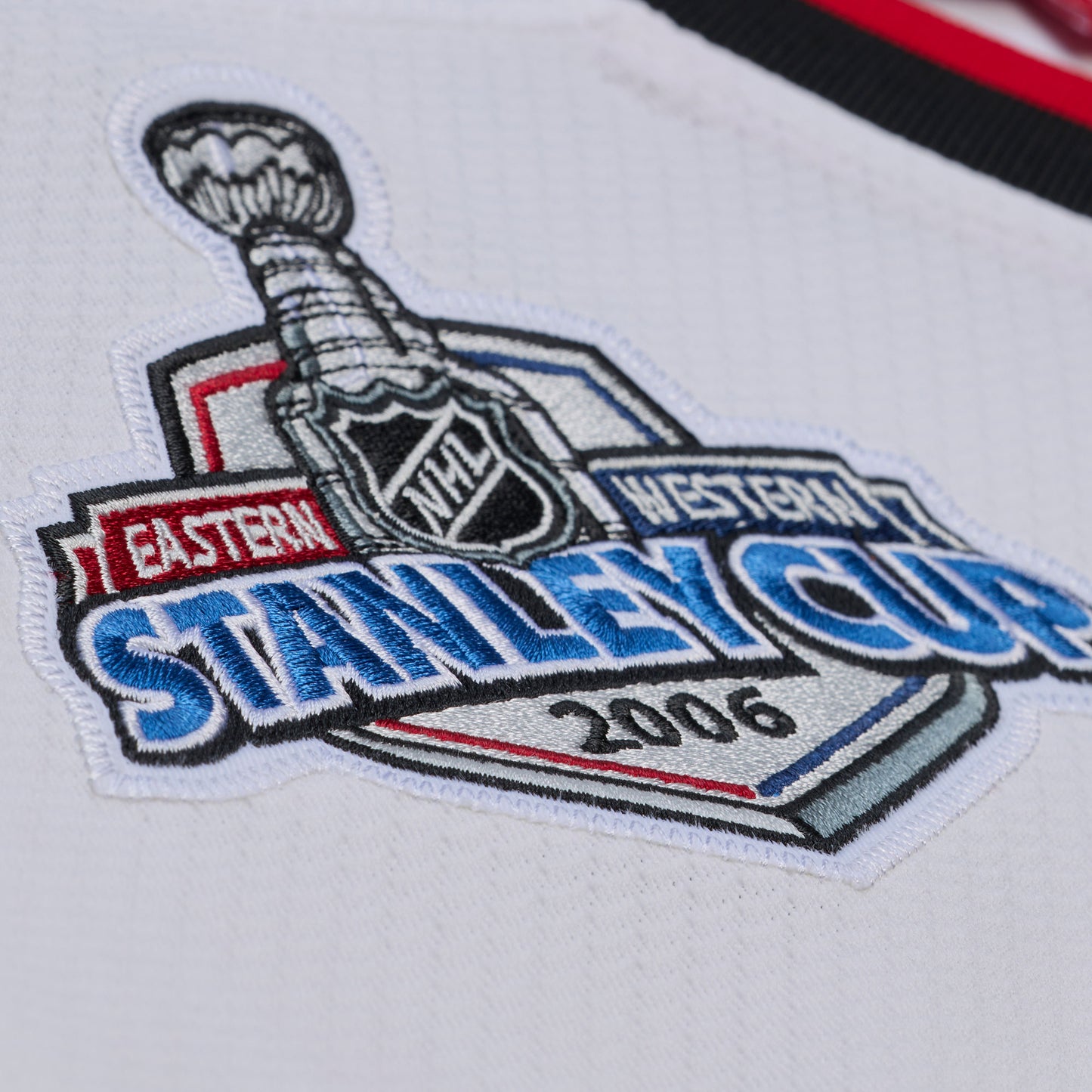 Close up of the 2006 Stanley Cup Patch on the front