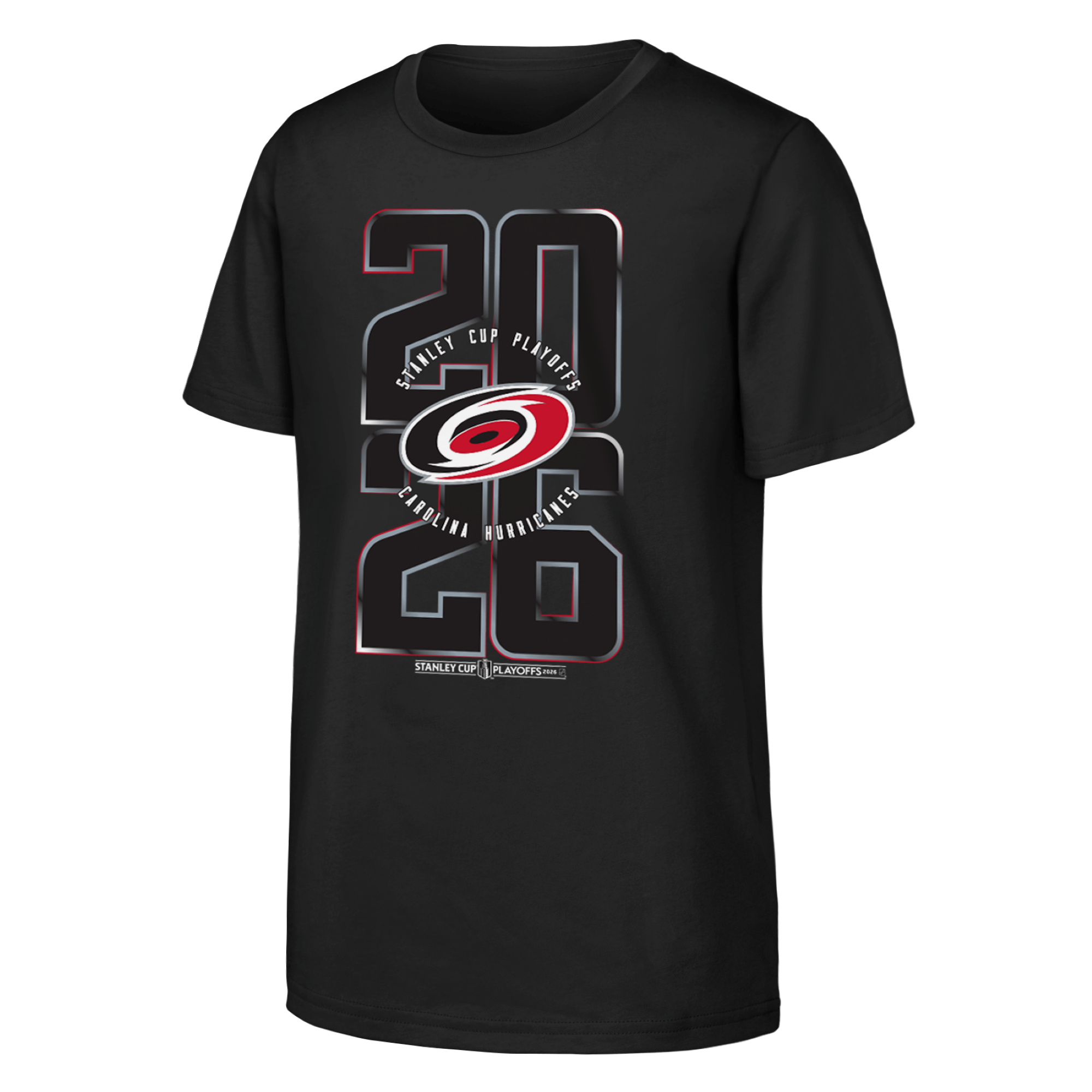 Front: '20' on top of '26' with Primary logo on top of numbering, Stanley Cup Playoffs wordmark below
