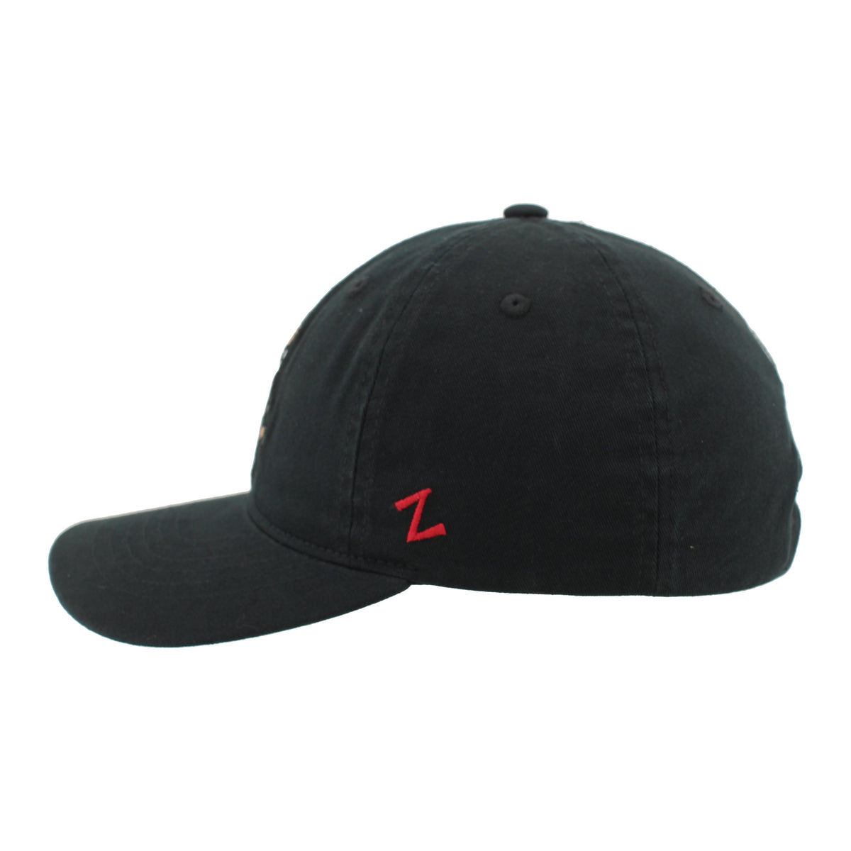 Left: Red 'z' Zephyr logo on left side