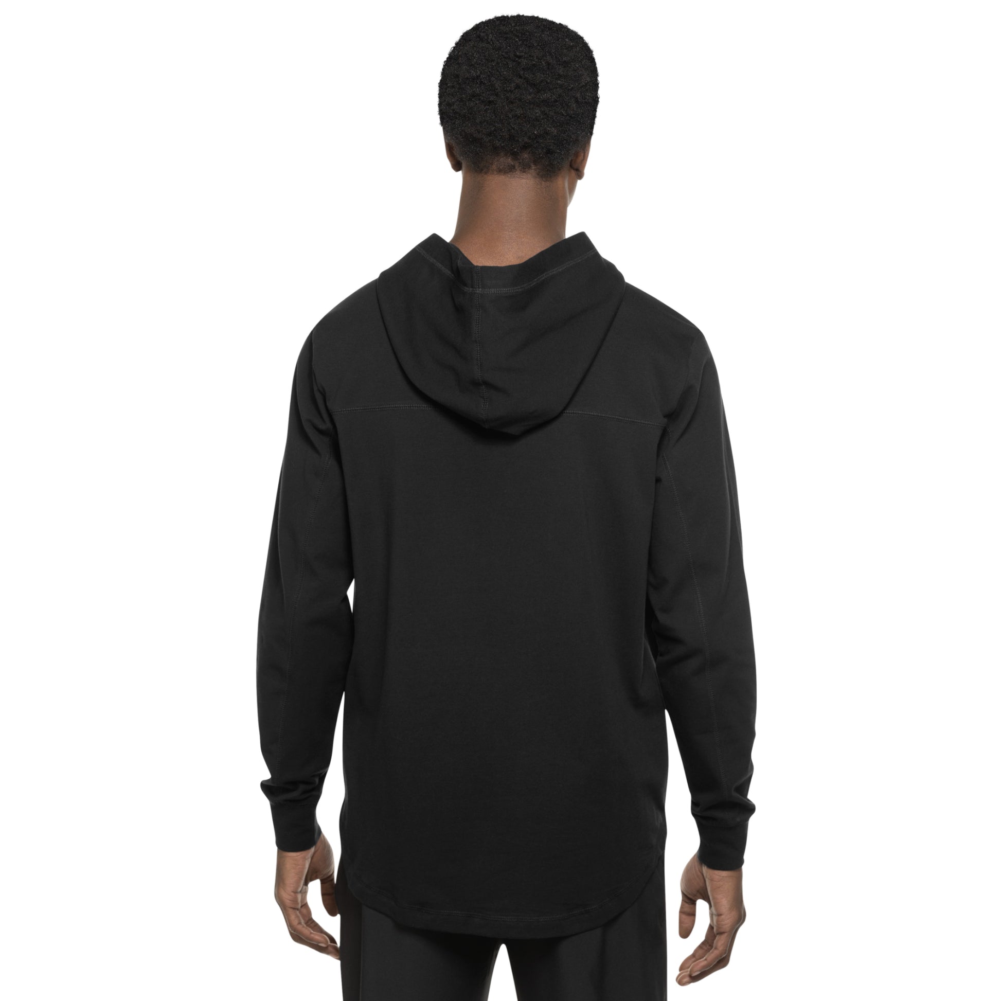 Back: Black hoodie