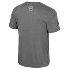 Back: OHT logo at back neckline, American flag logo on left sleeve, Colosseum badge on right sleeve
