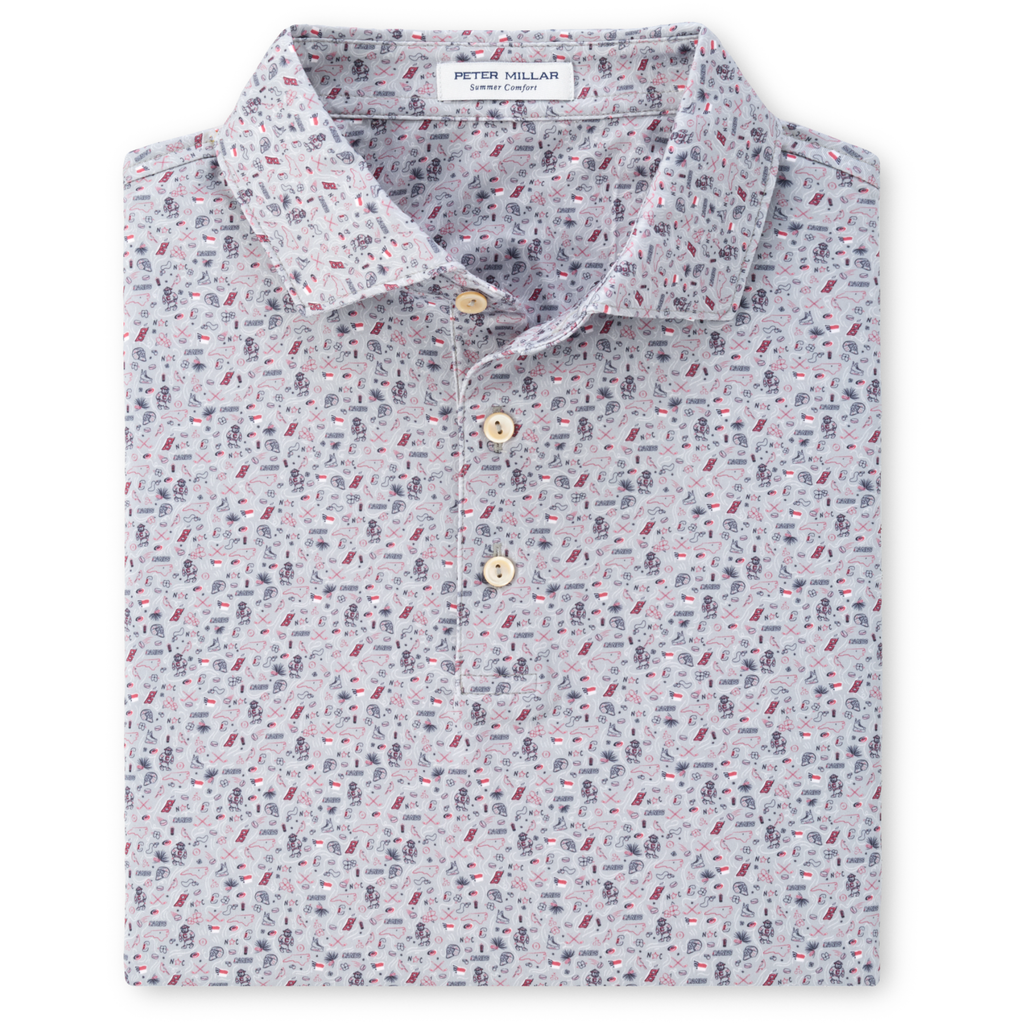 Peter Millar Gray Custom Polo