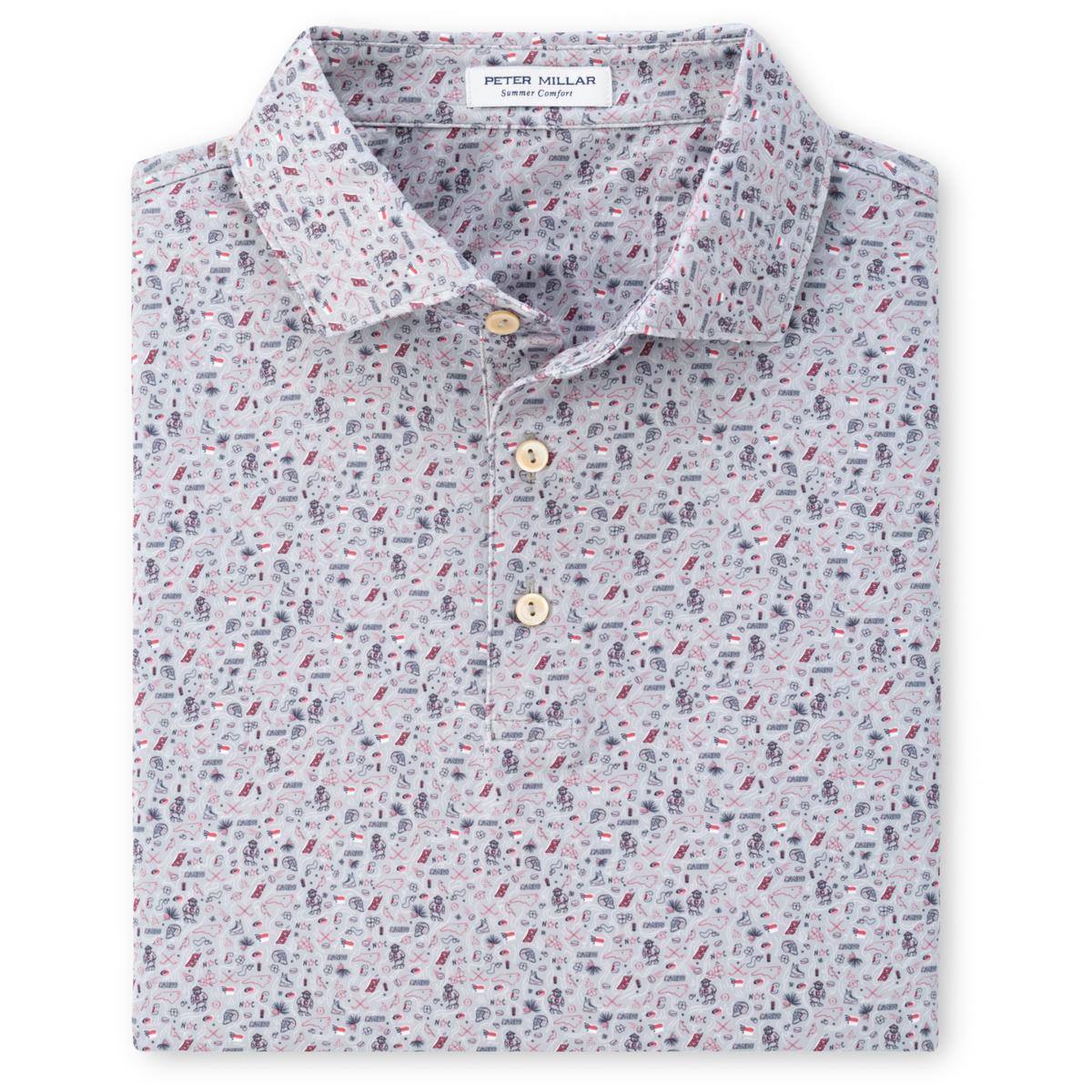 Peter Millar Gray Custom Polo