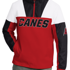 Close up of the front of the half-zip
