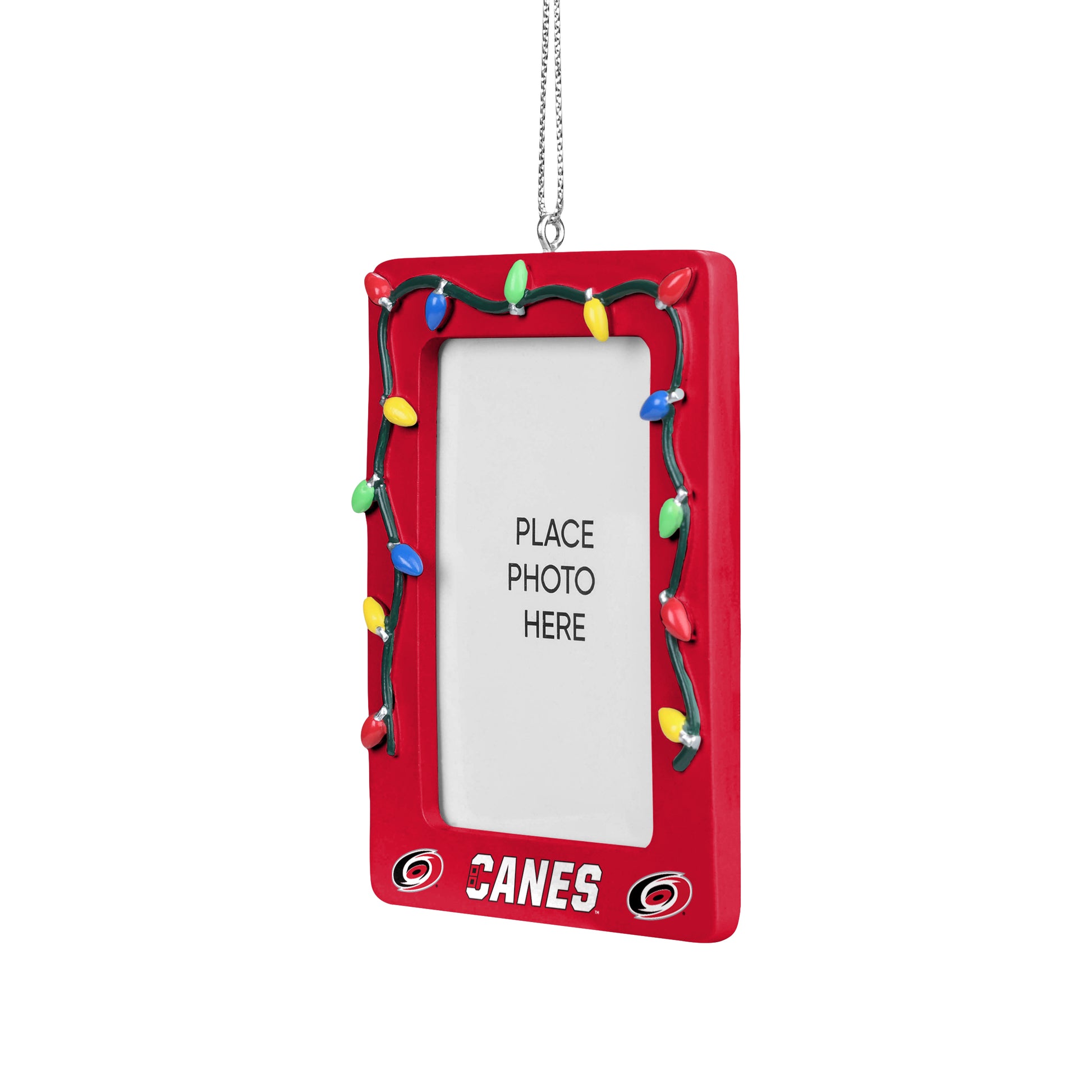 Left: "CANES" wordmark at bottom of frame, Primary logo on either side