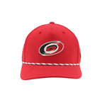 Front: Primary logo on front, white rope with black/red accents on brim