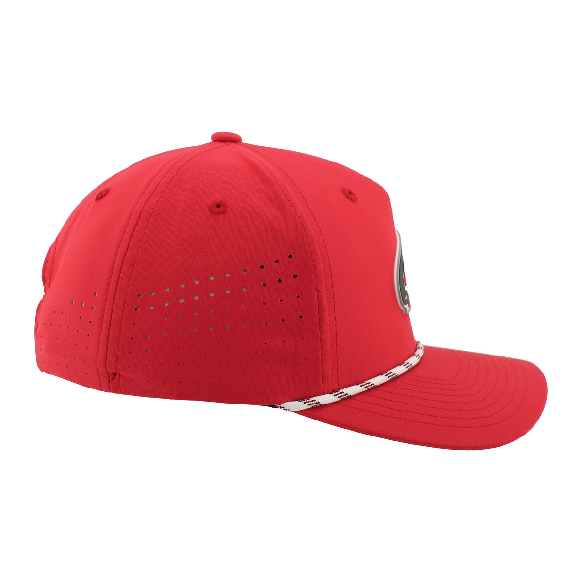 Right: Right side of hat, no design on right side