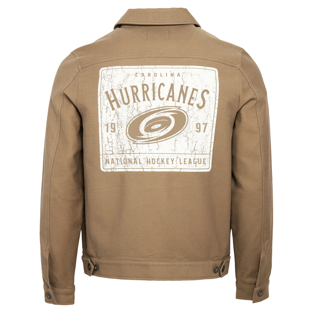 Back: White graphic, "CAROLINA HURRICANES 1997 National Hockey League" around Primary logo