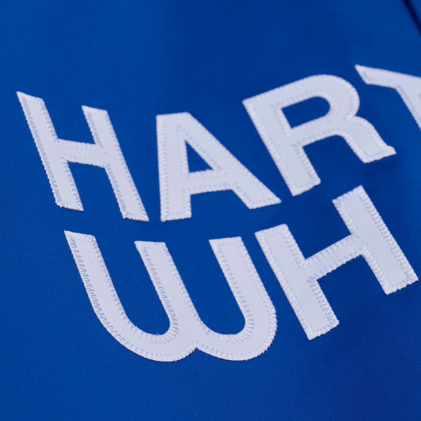 Close up of the "HARTFORD WHALERS" on the front