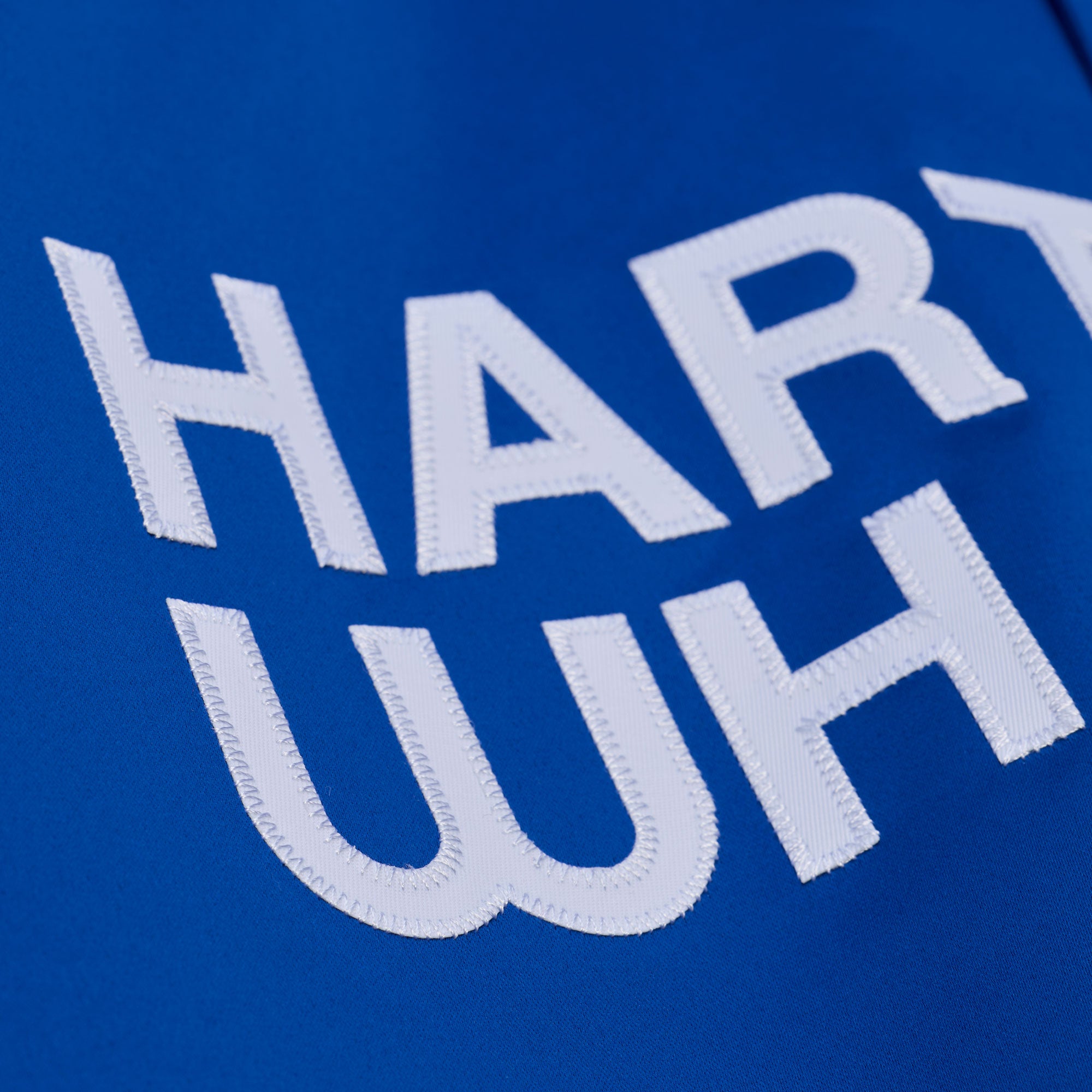 Close up of the "HARTFORD WHALERS" on the front