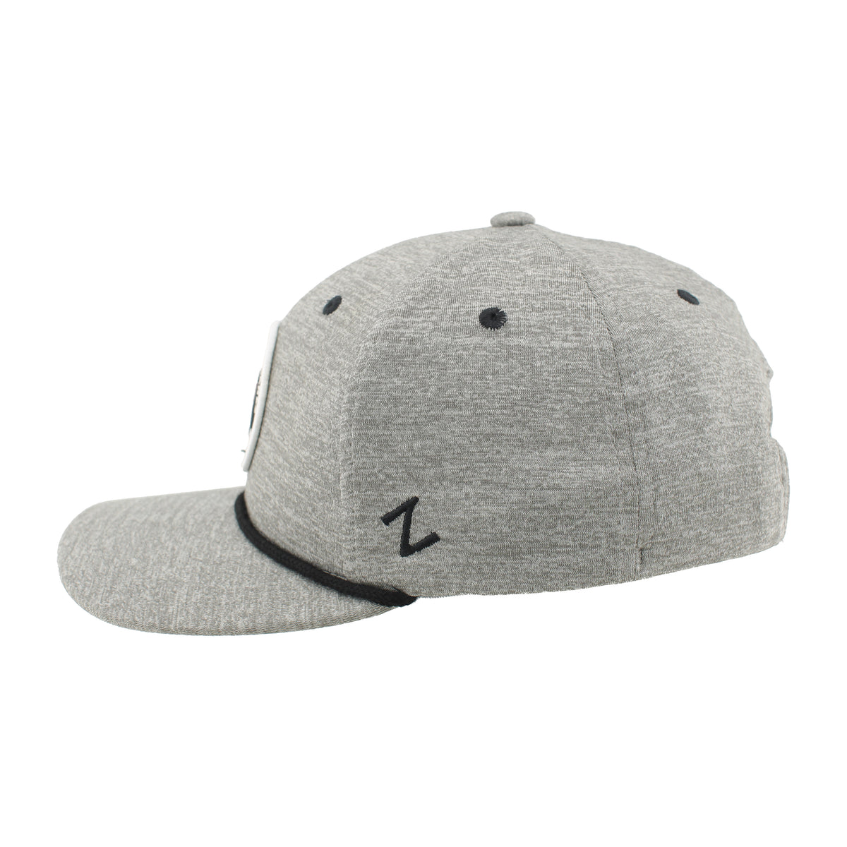 Left: Black 'z' Zephyr logo on left side