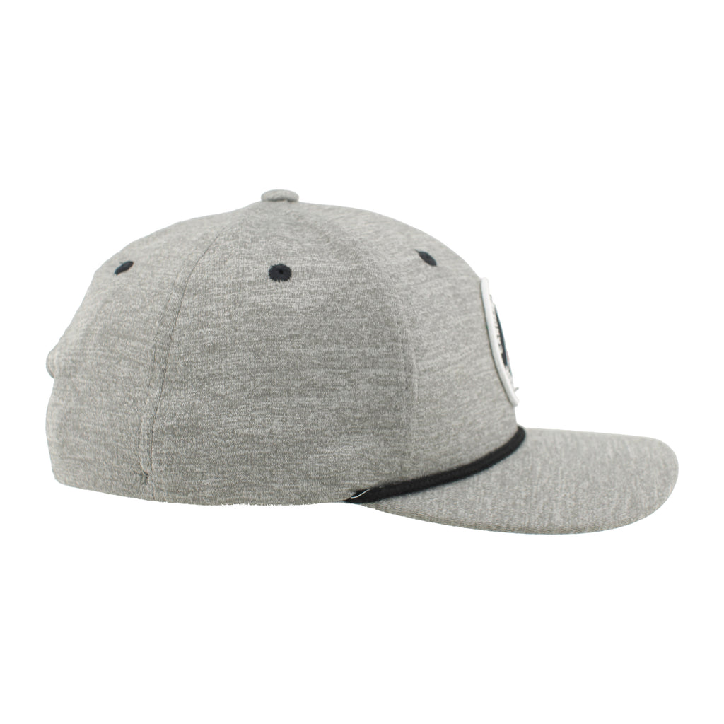 Right: Gray crown, black eyelets