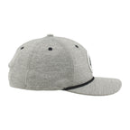 Right: Gray crown, black eyelets