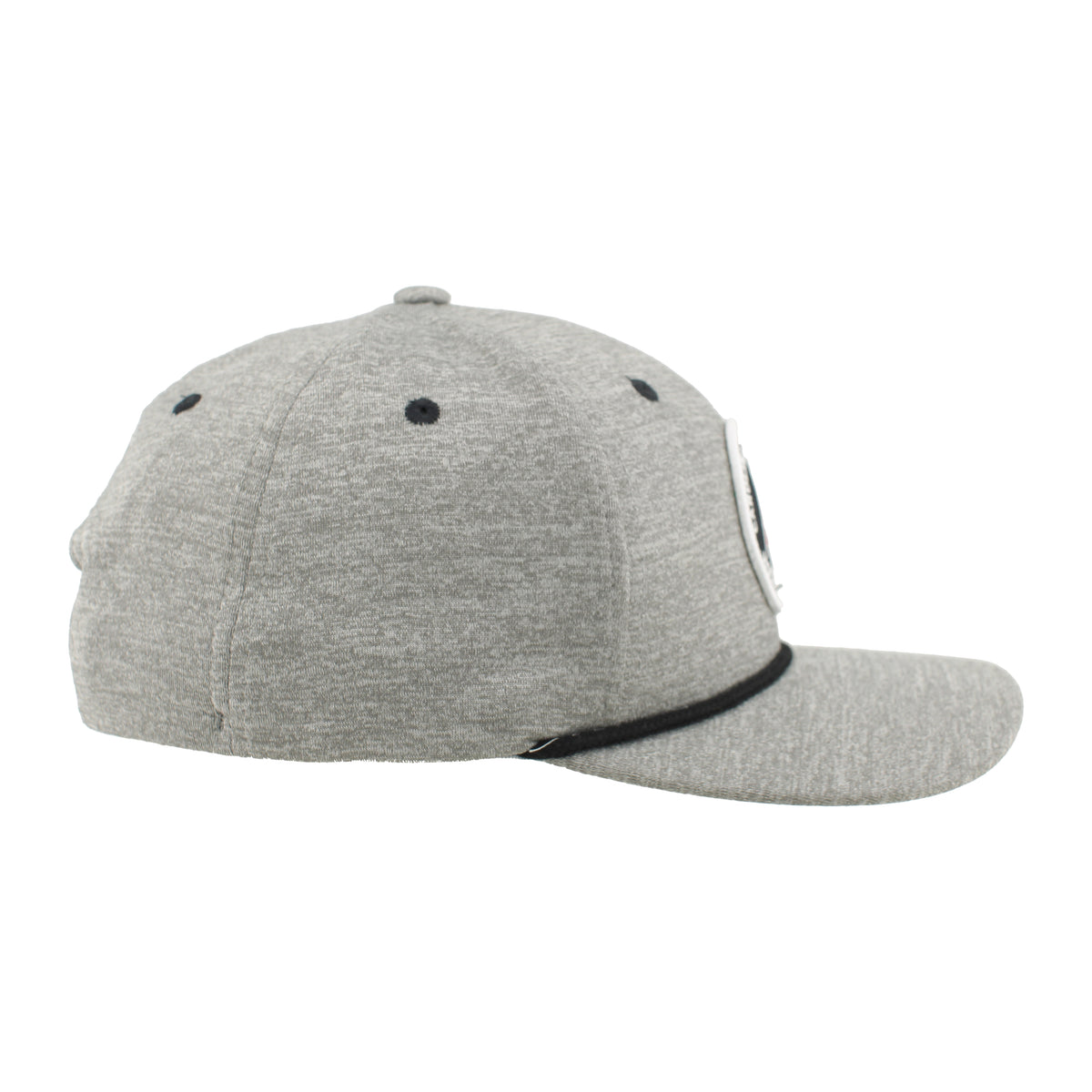 Right: Gray crown, black eyelets