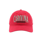 Front: "CAROLINA" in white, "HURRICANES" in red inside black oval beneath 'Carolina'