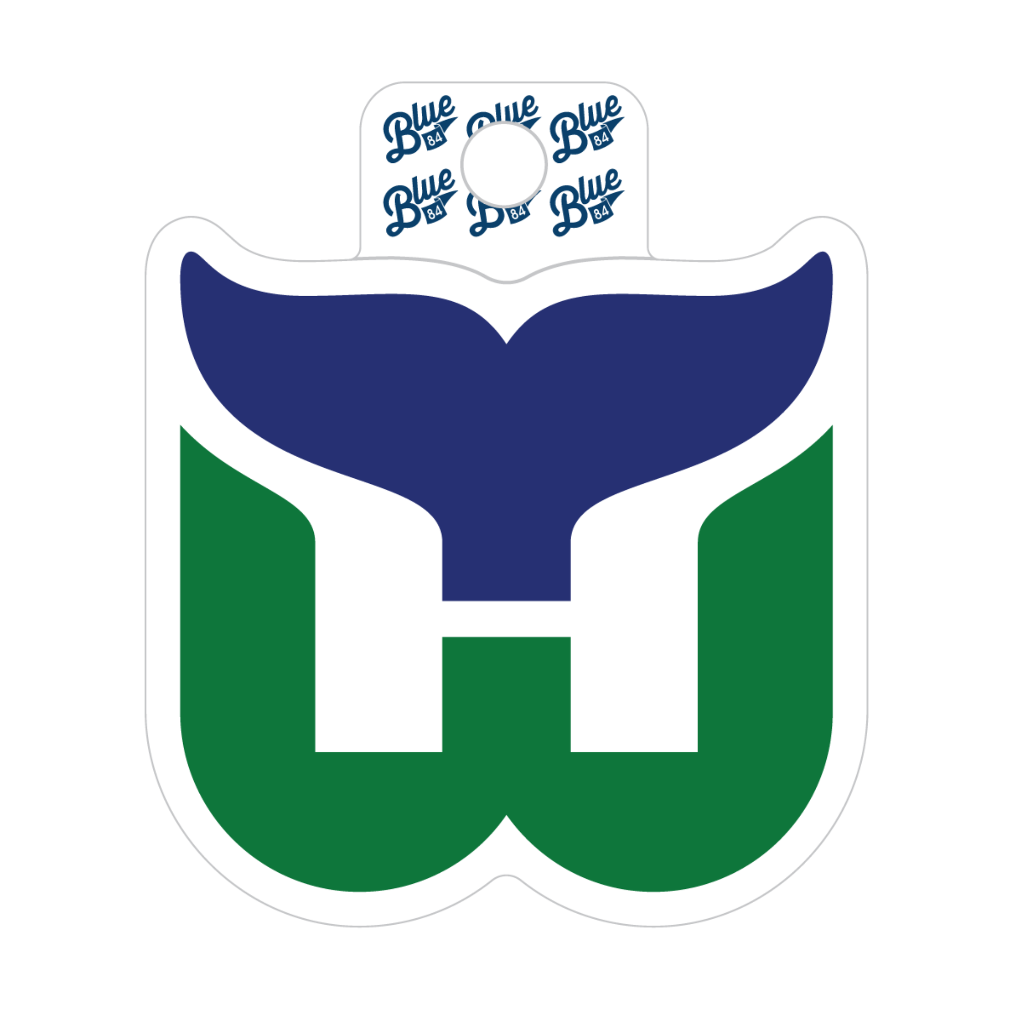 Blue84 Whalers Tail Sticker
