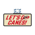 Blue84 Lets Go Canes Sticker