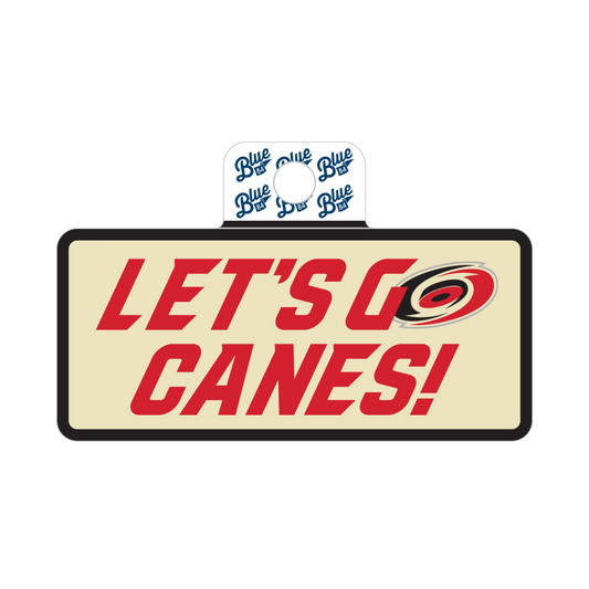 Blue84 Lets Go Canes Sticker