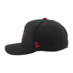 Left: Red 'z' Zephyr logo on left side