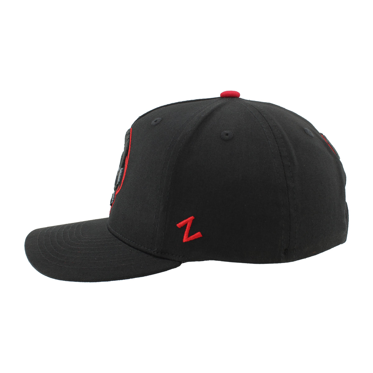 Left: Red 'z' Zephyr logo on left side