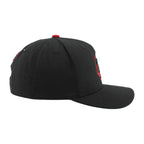 Right: Red crown, black eyelets