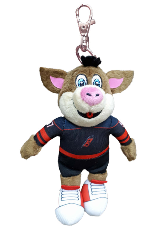 plush stormy with zipper clip attached to head