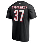 Back: "SVECHNIKOV 37" in white with red outline, Fanatics logo above name