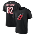 Front and Back: Black tee with Flags logo on front, Kotkaniemi 82 on back