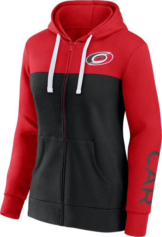 Fanatics Ladies Two Tone Cotton Fleece FZ Hood