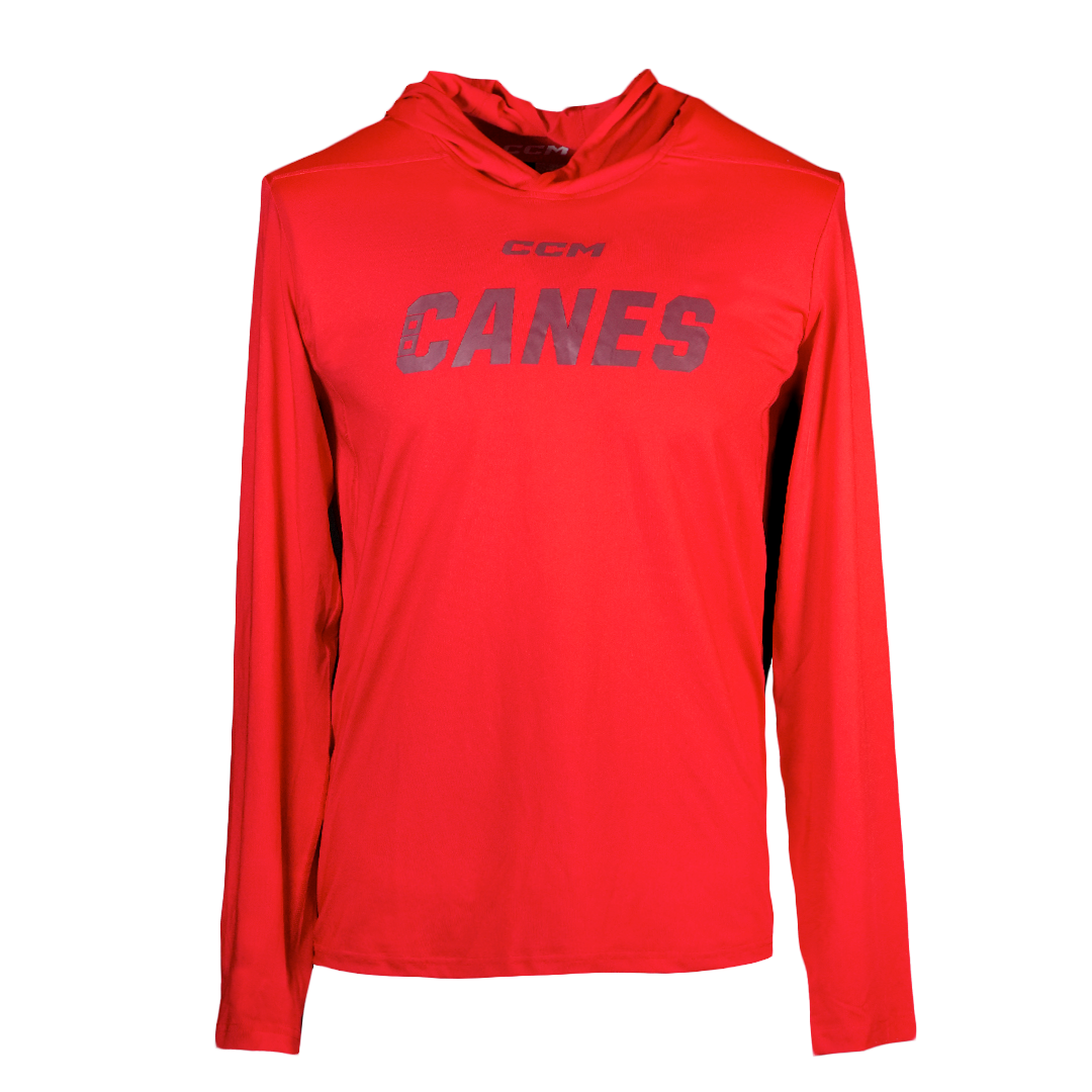 CCM Canes Tech Fleece Long Sleeve Hood