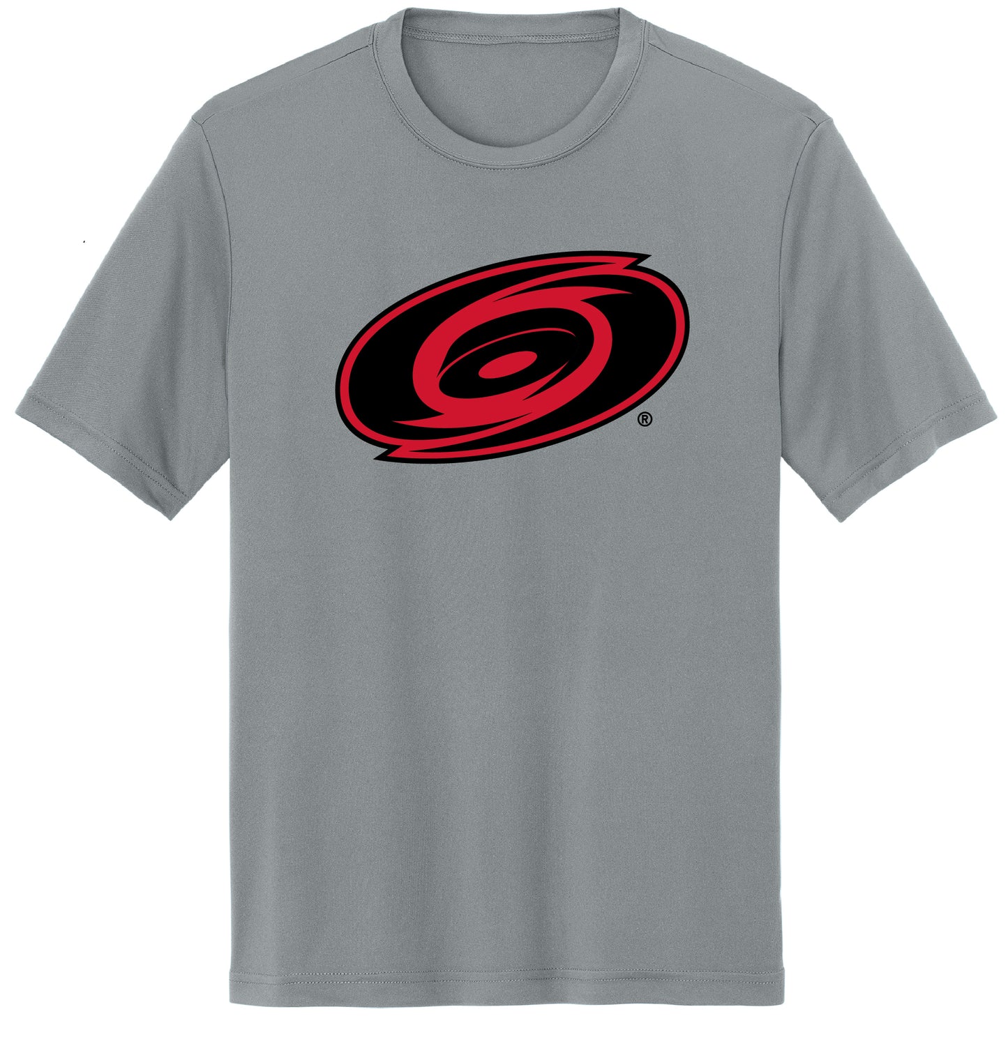 Front: Charcoal gray tee with Hurricanes Tonal Primary logo across chest