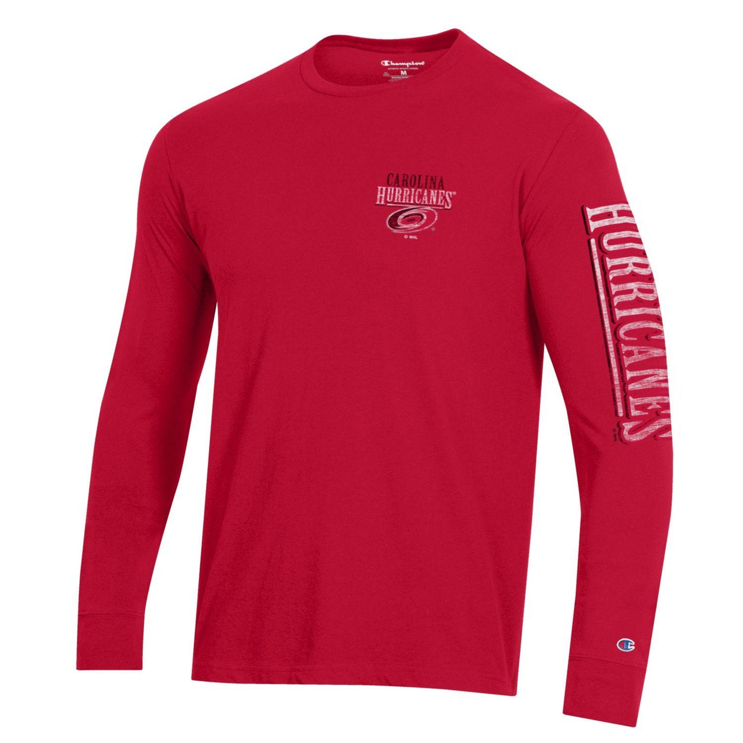 Champion Back Hit Red Long Sleeve Tee