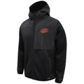 Black zip-up hoodie with Hurricanes Tonal logo on left chest