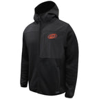 Black zip-up hoodie with Hurricanes Tonal logo on left chest