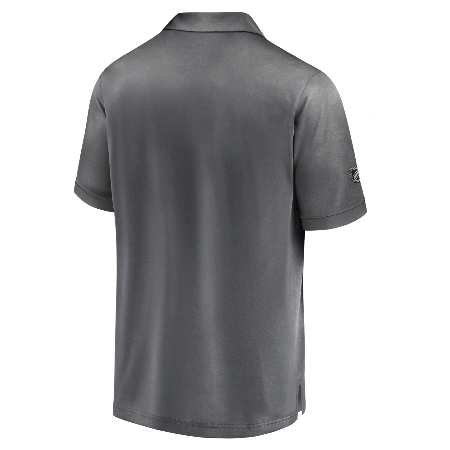 Back: Gray polo with NHL shield on right sleeve