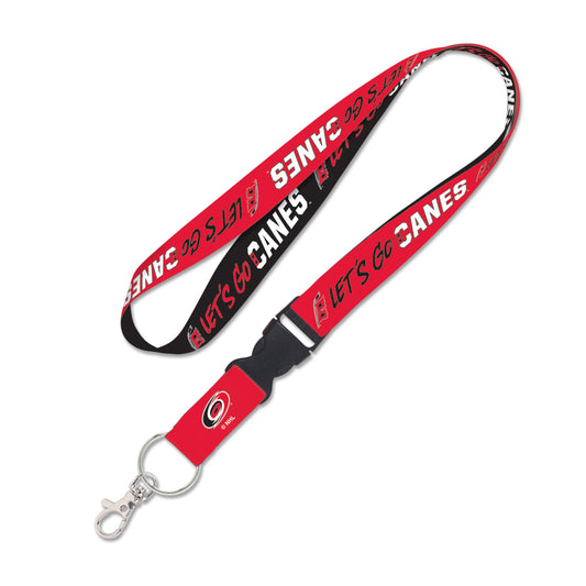 Wincraft Lets Go Canes Lanyard